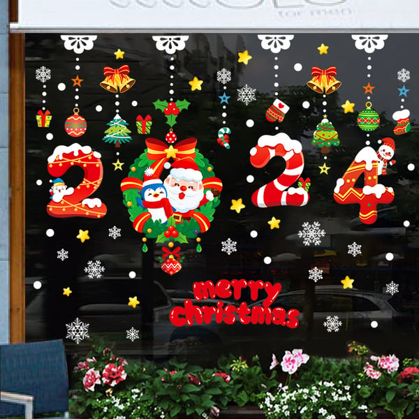 FrostyClings – Reusable Christmas Window Stickers