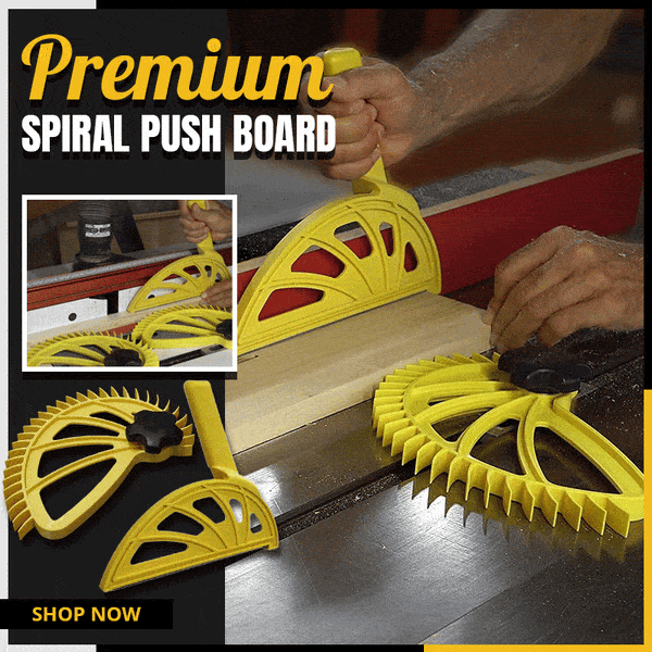 SpiraGrip – Premium Spiral Push Board Woodworking Hand Tool
