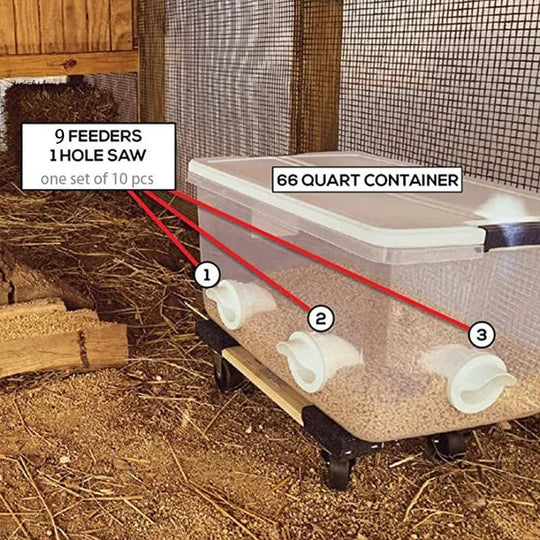 FeatherFlow – Mess Free DIY Chicken Feeder