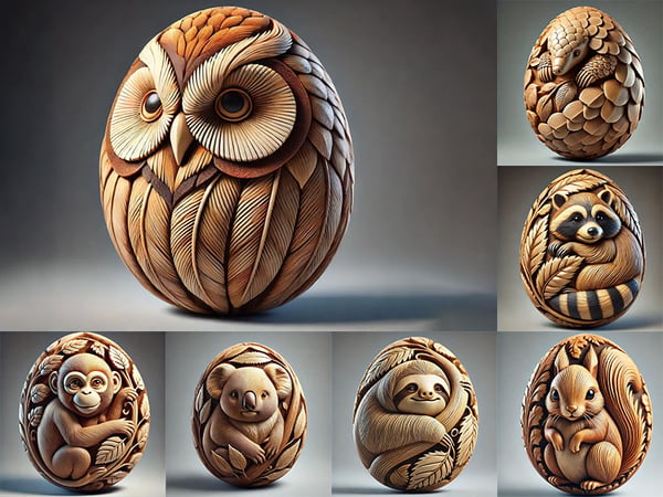 EasterCritters – Animal Carving Craft Egg