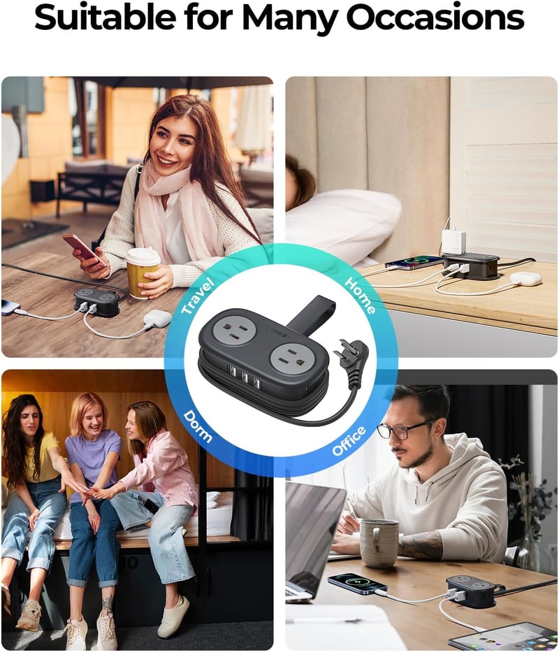 PlugPro – ORICO Power Strip with USB Ports