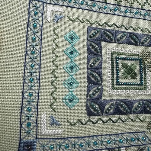 StitchMuse – Dragonfly Geometric Cross Stitch Kit