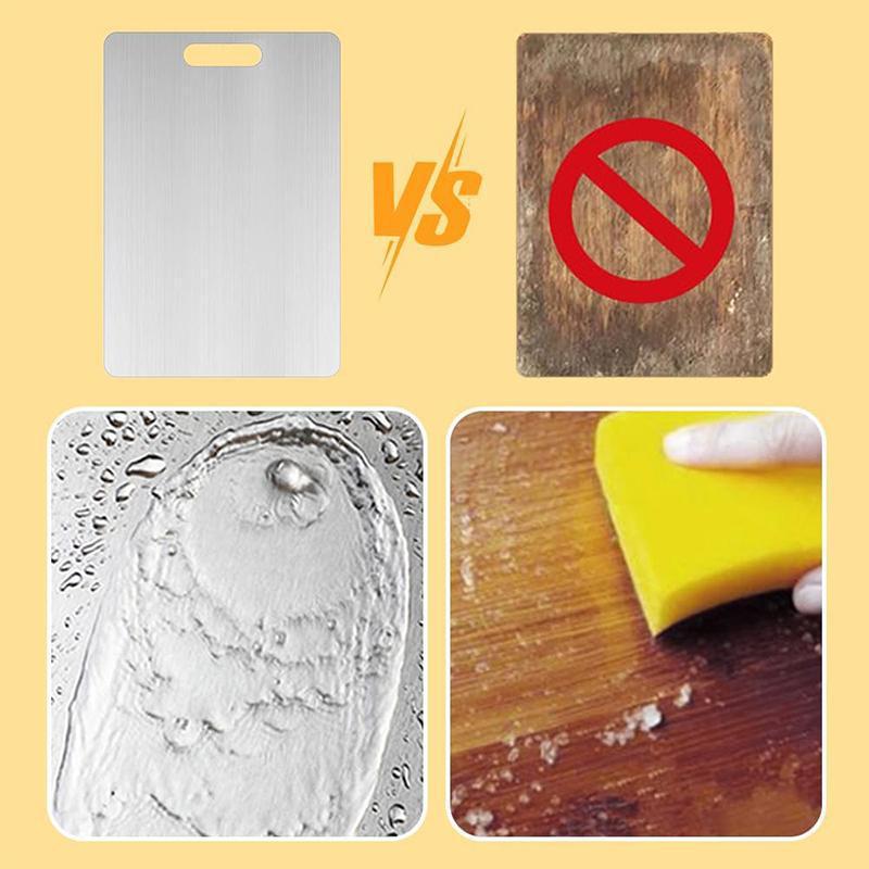 ChefEdge – Double Sided Stainless Steel Chopping Board