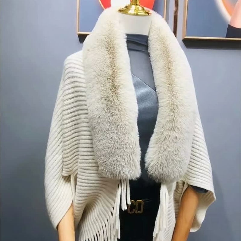 SnugFlow – Thick Cozy Knitting Shawl