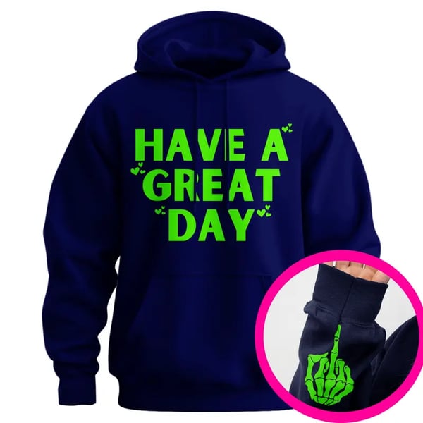 MoodFlip – Funny Graphic Middle Finger Hoodie