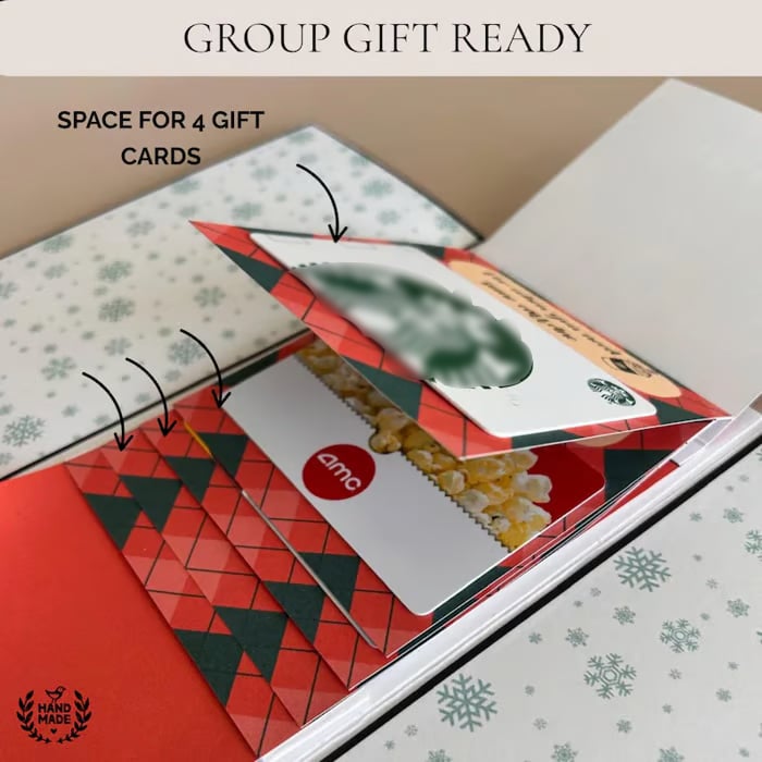 MerryNotes – Handcrafted Christmas Gift Card Booklet