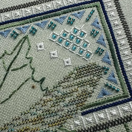 StitchMuse – Dragonfly Geometric Cross Stitch Kit