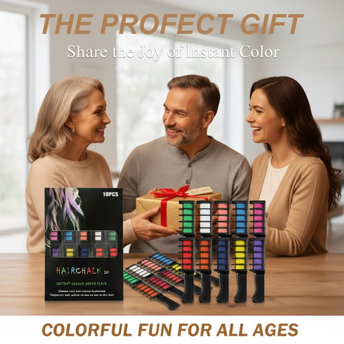 TintTwist – Washable Festive Hair Coloring Combs