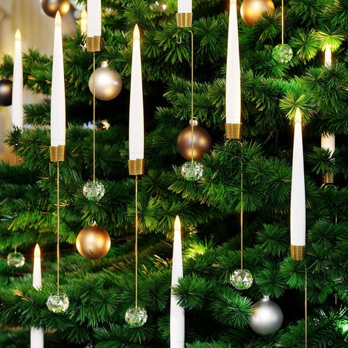 CrystalGlow – Enchanted Christmas Tree Candles