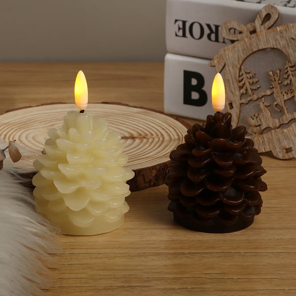 CozyCone – Battery Operated Pinecone Flameless Candles