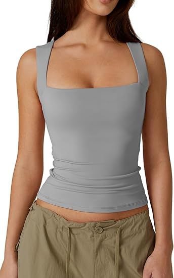 LayerLuxe - Women’s Flattering Square Neck Tank