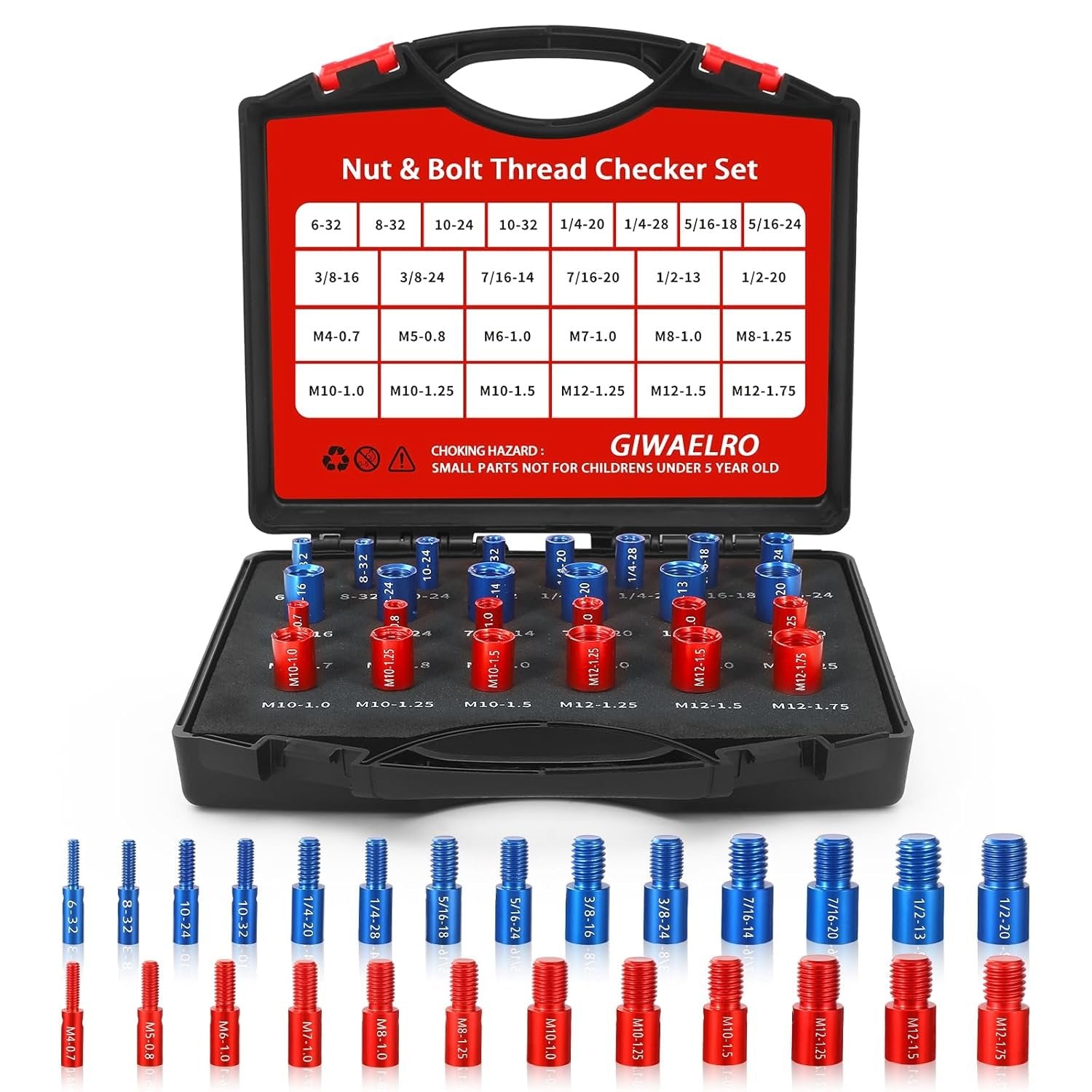 ScrewSense – 44 Pcs Alloy Thread Inspector Set