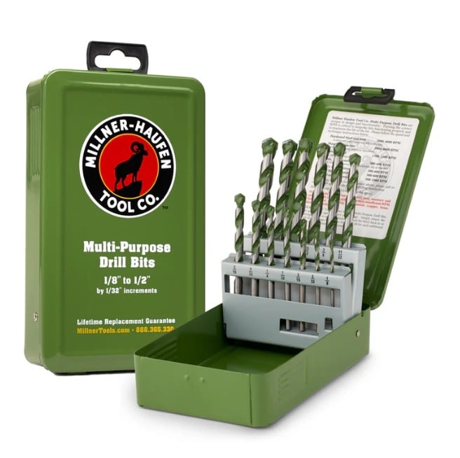 VersaDrill | Heavy-Duty Multipurpose Drill Bit Set (13 Pieces)