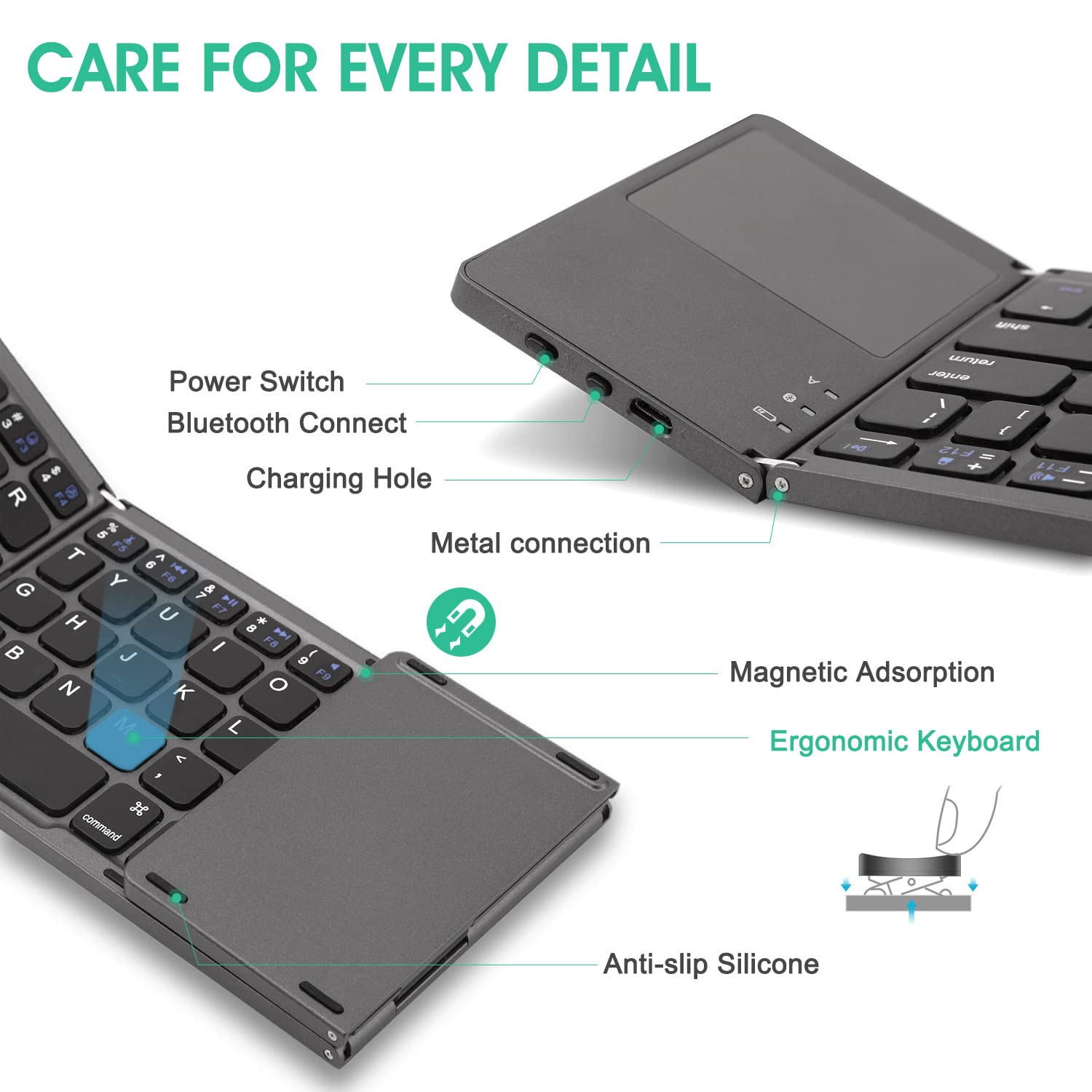KeyFold – Bluetooth Touchpad Keyboard