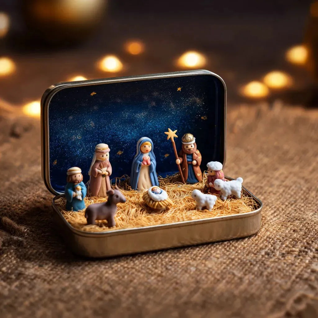 TinyBethlehem – Mini Nativity Tin Set
