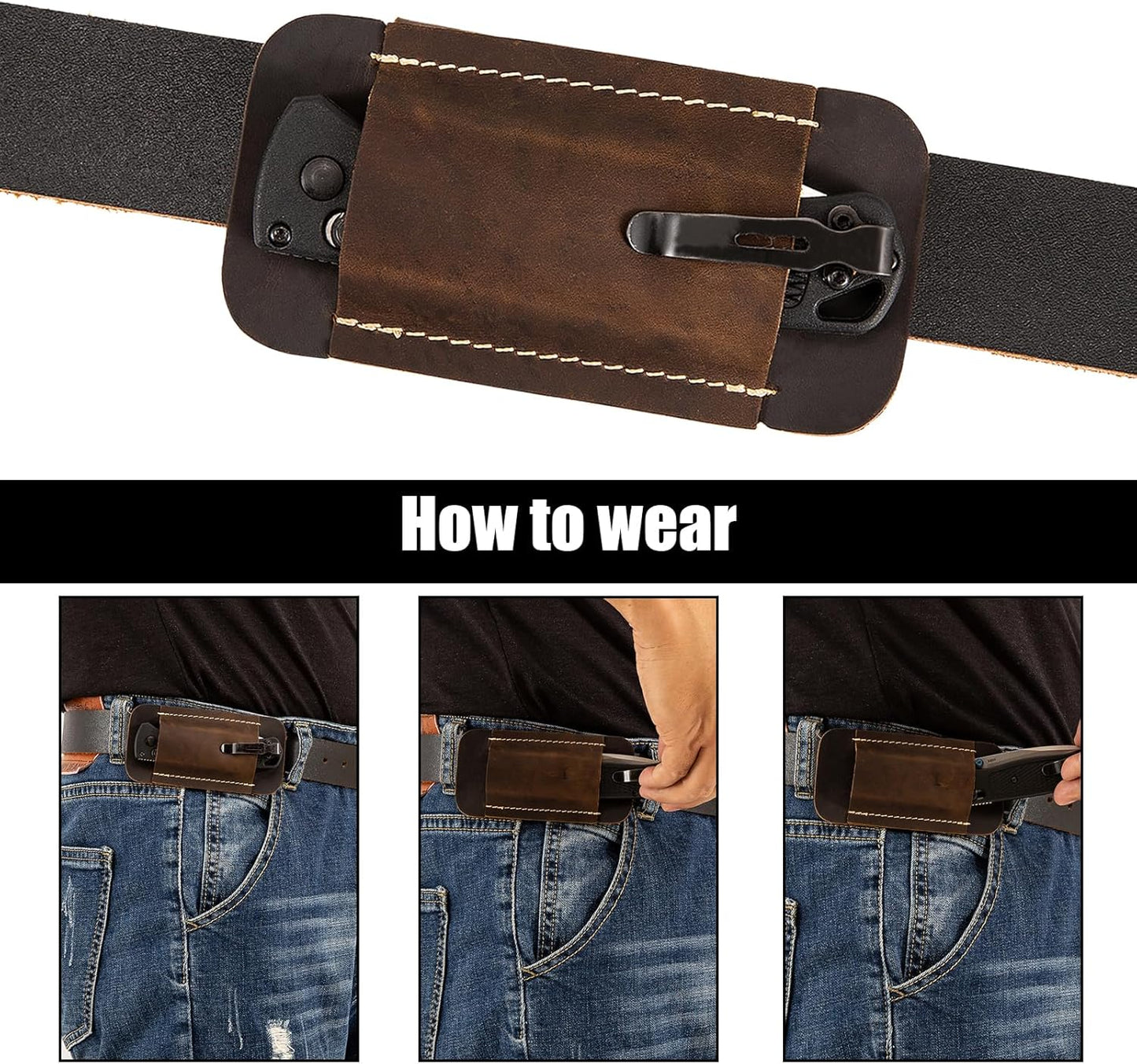 LeatherGuard – Retro Horizontal Knife Scabbard