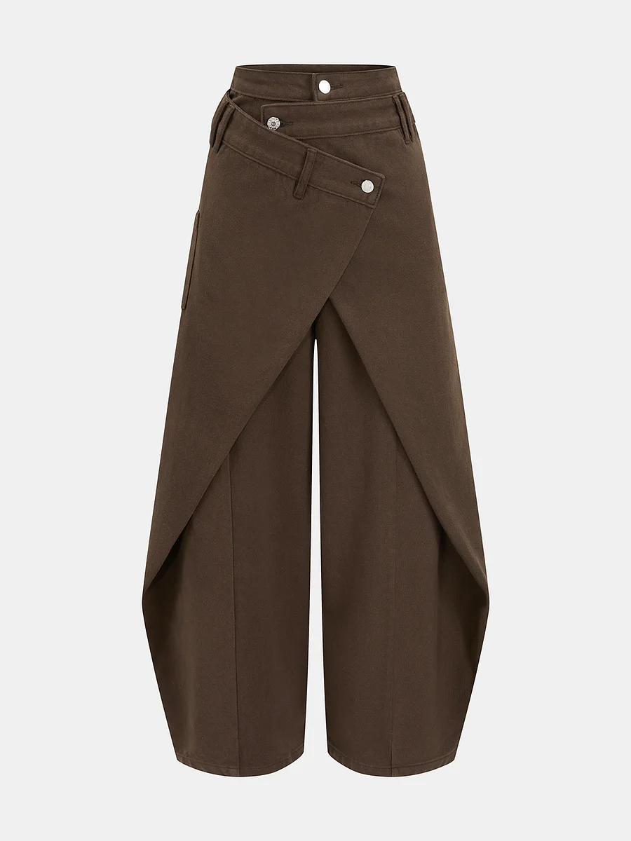 CurveCross – Cross-Front Wide-Leg Jeans