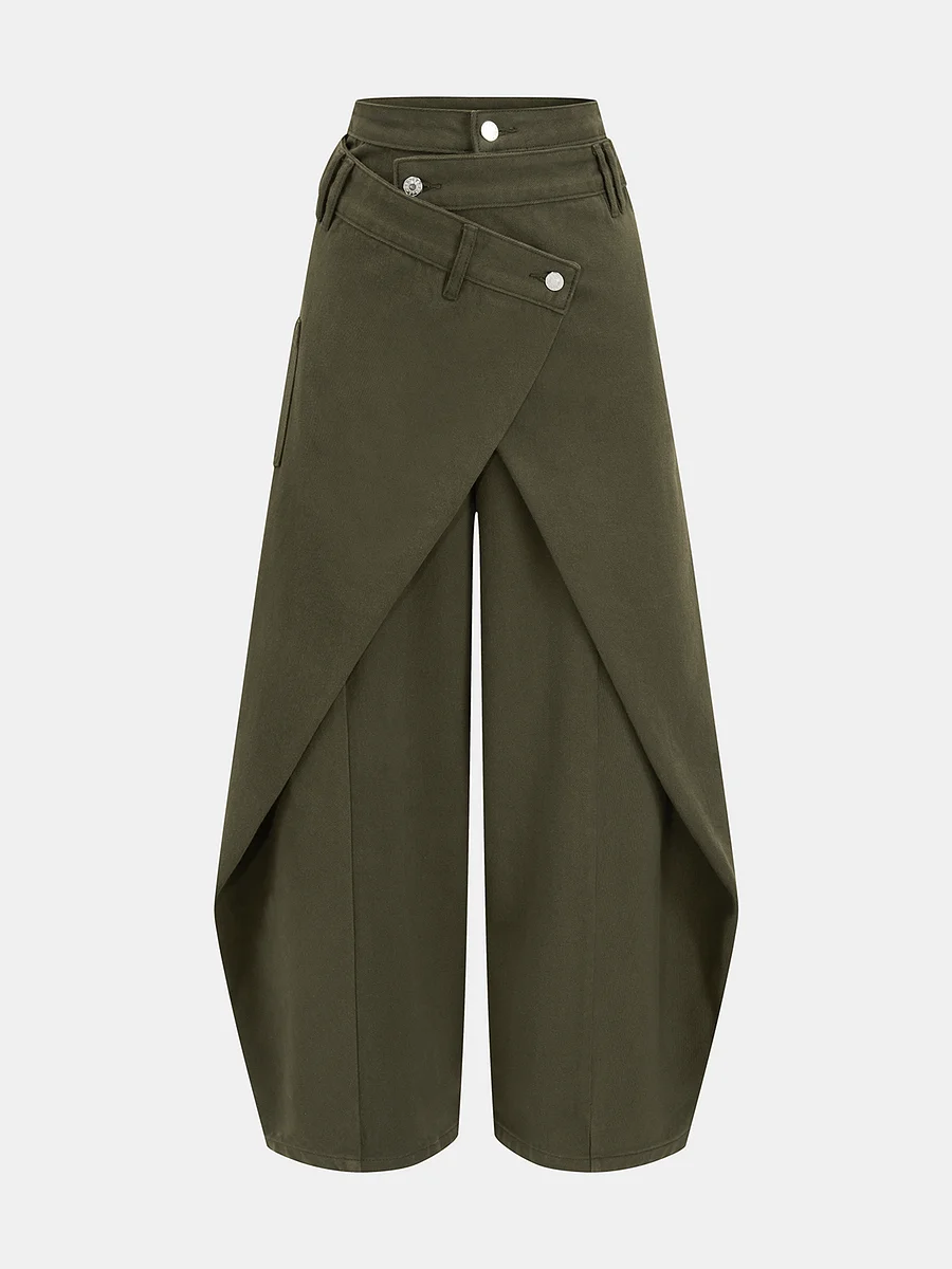 CurveCross – Cross-Front Wide-Leg Jeans