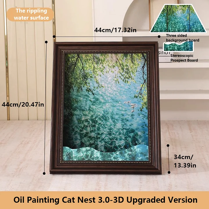 PurrLouvre – Mona Lisa Inspired Cat Bed