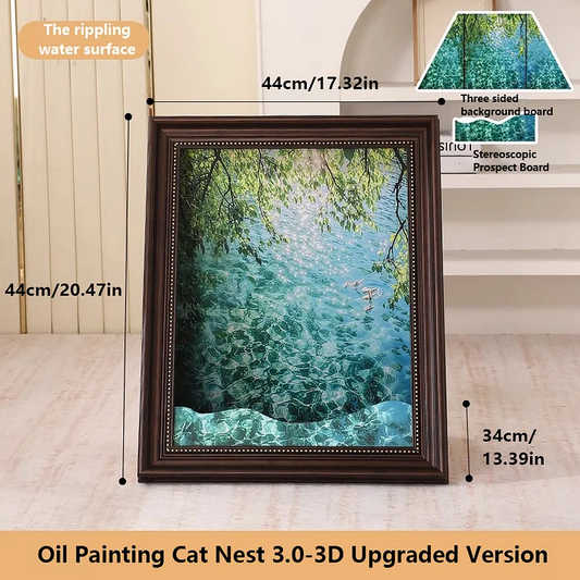 PurrLouvre – Mona Lisa Inspired Cat Bed