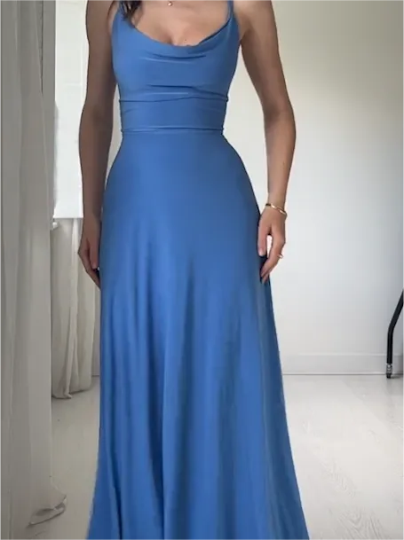 ElanEase – Stylish Drape Dress with Inner Bra