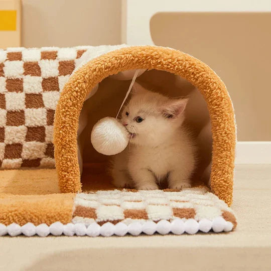 FurNest – Cozy Tunnel Bed & Pet Play Zone