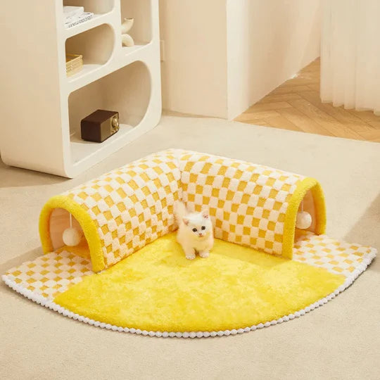 FurNest – Cozy Tunnel Bed & Pet Play Zone