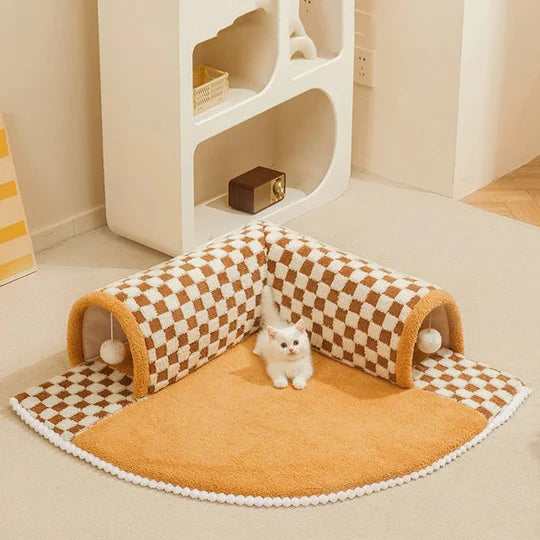 FurNest – Cozy Tunnel Bed & Pet Play Zone