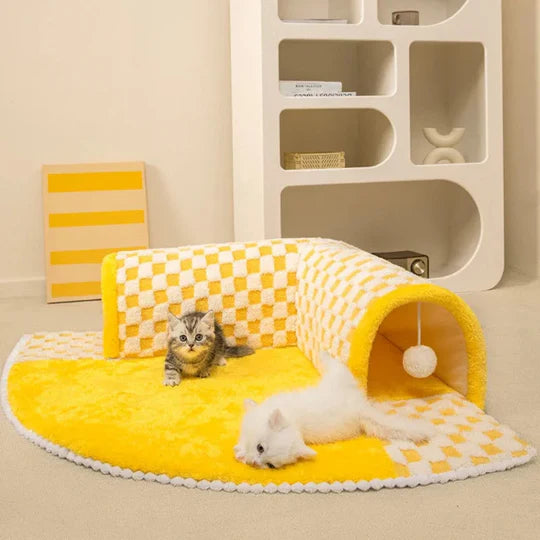 FurNest – Cozy Tunnel Bed & Pet Play Zone