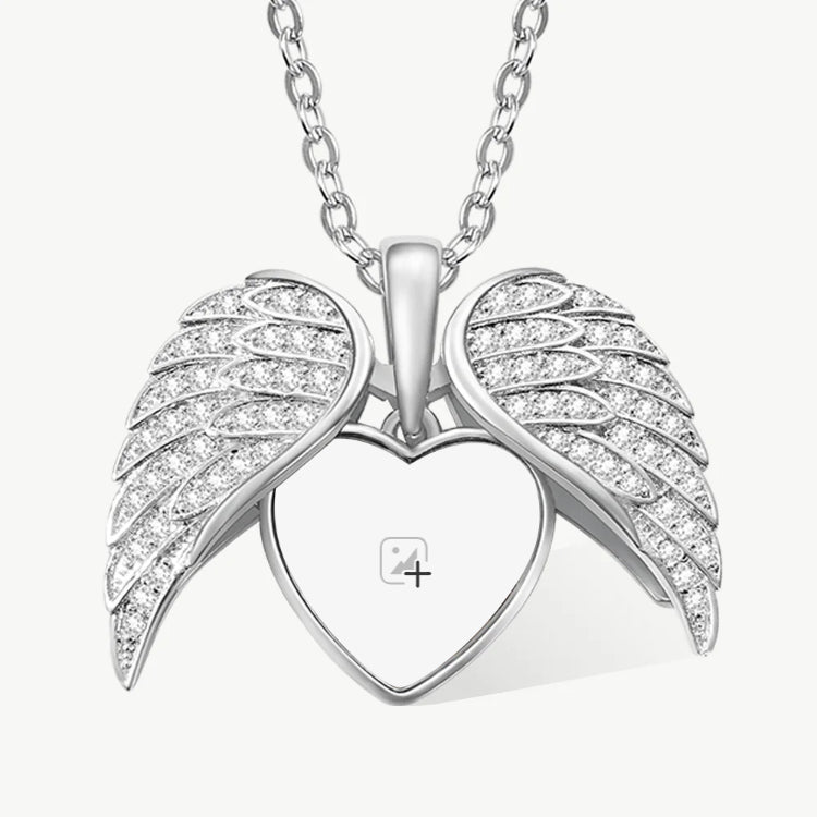 EternaWings – Heart Photo Locket Necklace