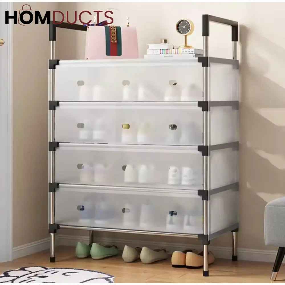 StackMate - Multi-Layer Dustproof Shoe Rack