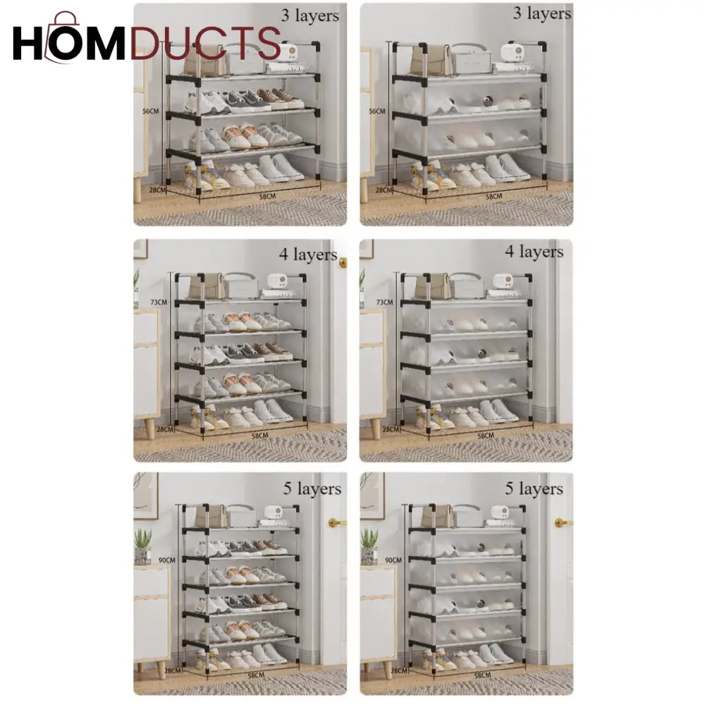 StackMate - Multi-Layer Dustproof Shoe Rack