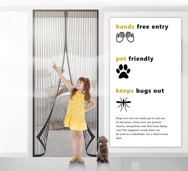 MagnaBreeze – Hands-Free Magnetic Screen Door