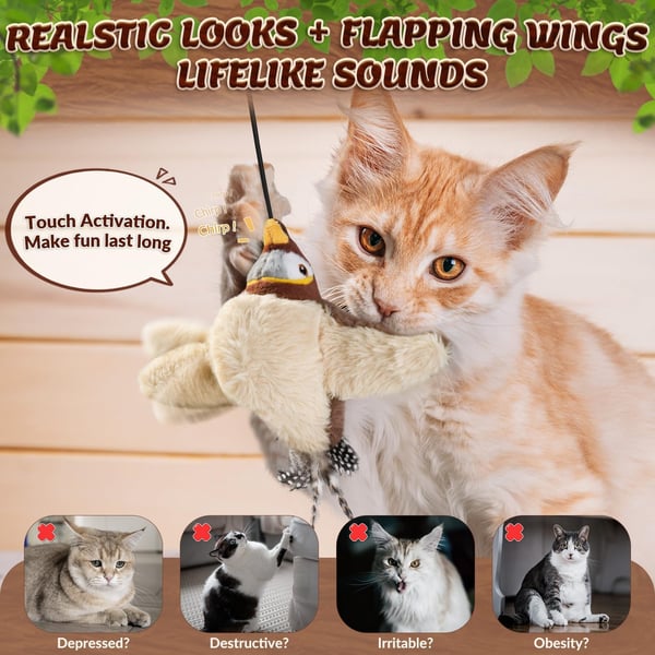 ChirpMate – Interactive Chirping Bird Cat Toy