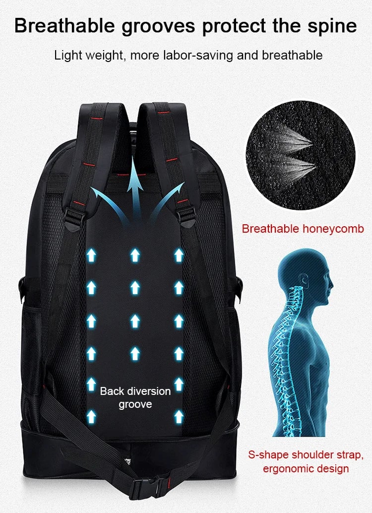 FlexPack - Expandable Oxford Travel Backpack