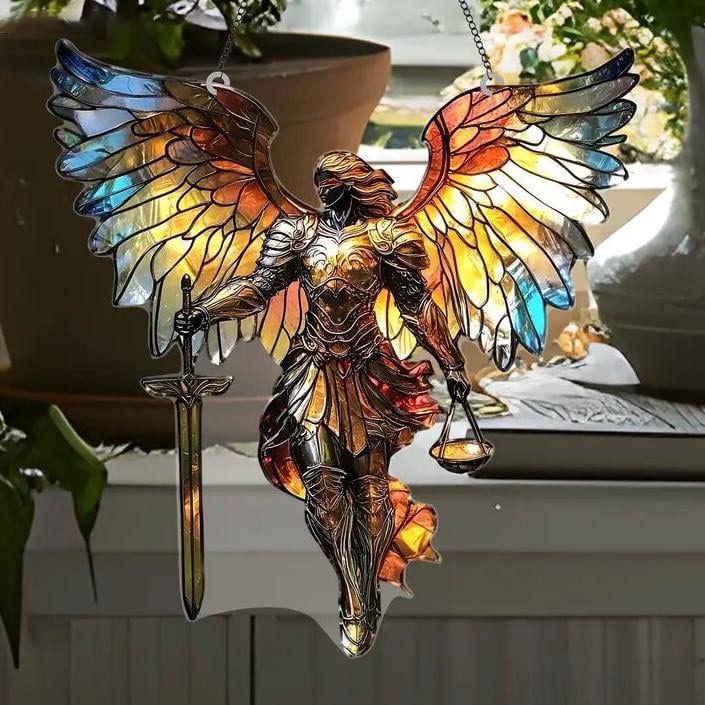 SacredWings - Michael Archangel Stained Ornament