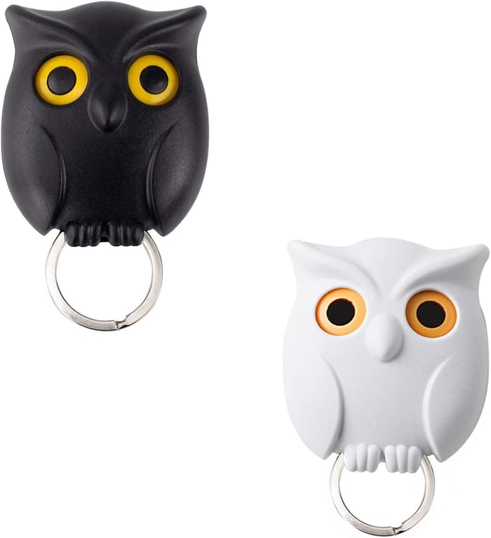HootHaven – Charming Owl Wall Key Holder