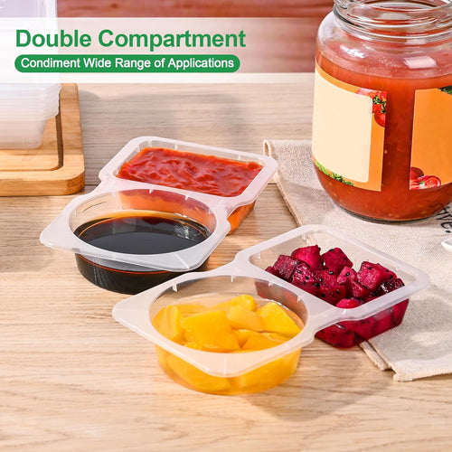 SauceMate | Dual Compartment Condiment Box