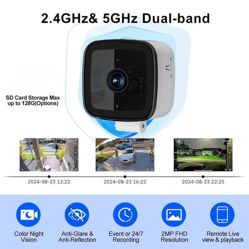 VisionGuard – 24/7 Color Night Security Camera