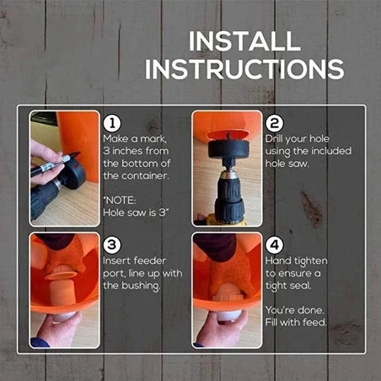 FeatherFlow – Mess Free DIY Chicken Feeder