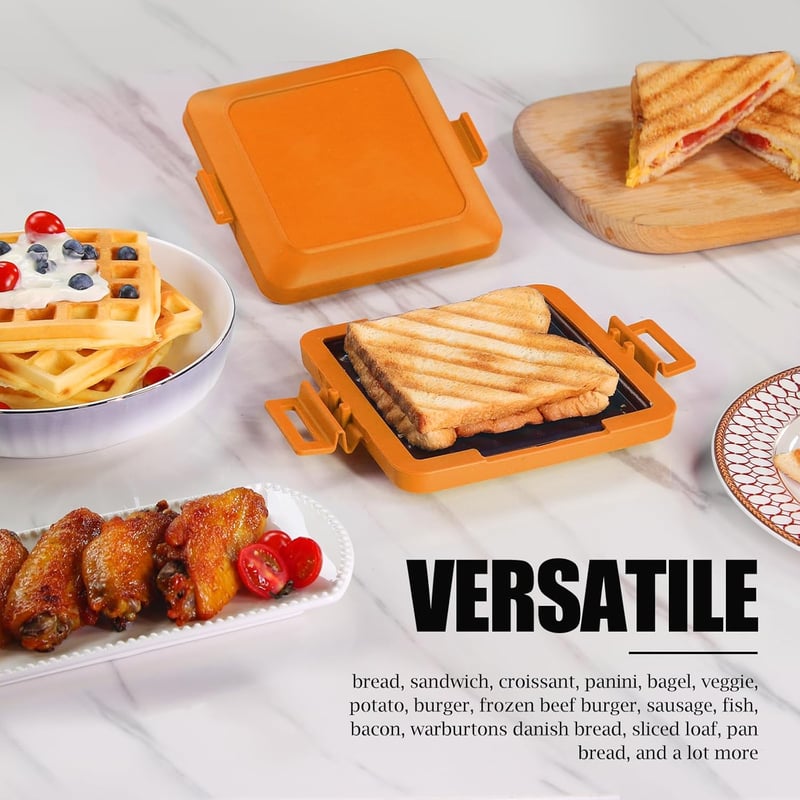 SnapGrill – Compact Non-Stick Microwave Toastie Maker