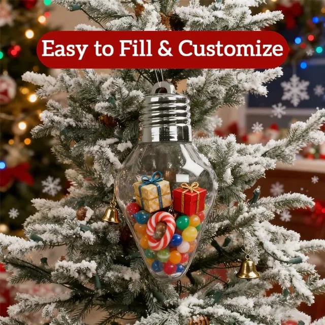 HolidaySpark – Christmas Light Bulb Gift Jar