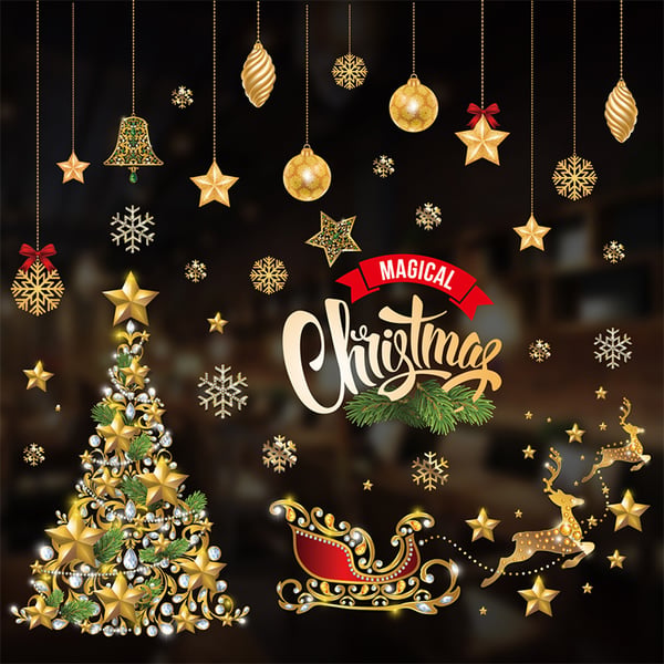 FrostyClings – Reusable Christmas Window Stickers
