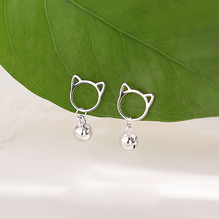 PurrLuxe – Hollow Cat Earrings