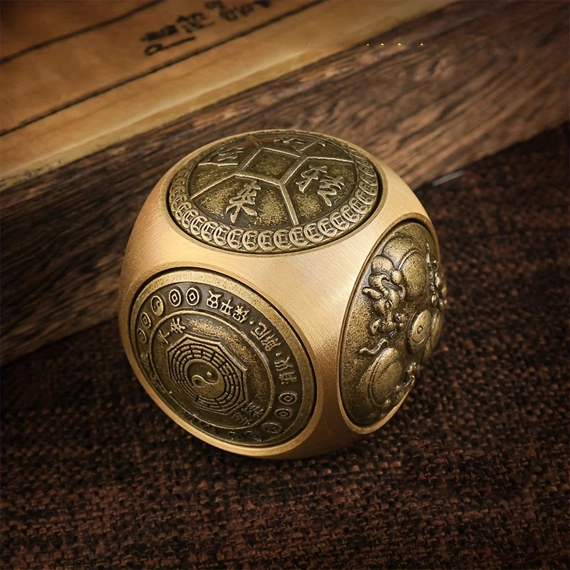 OrbitCube – Spinning Copper Magic Toy