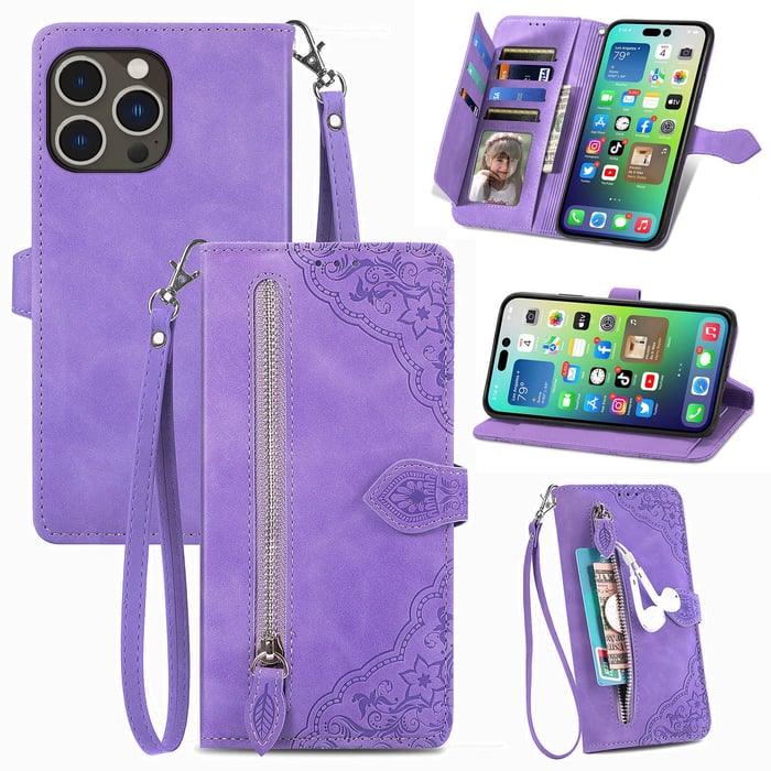 VelvetShield – Luxury Flip Wallet for iPhone