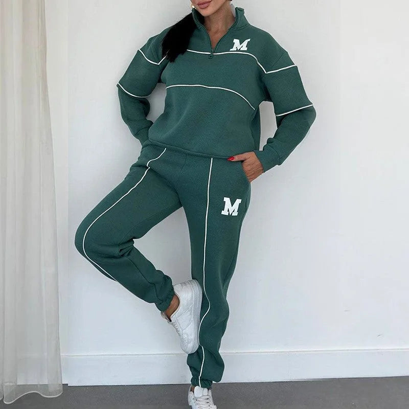 CozyLine – Casual Sweatshirt 2-Piece Set