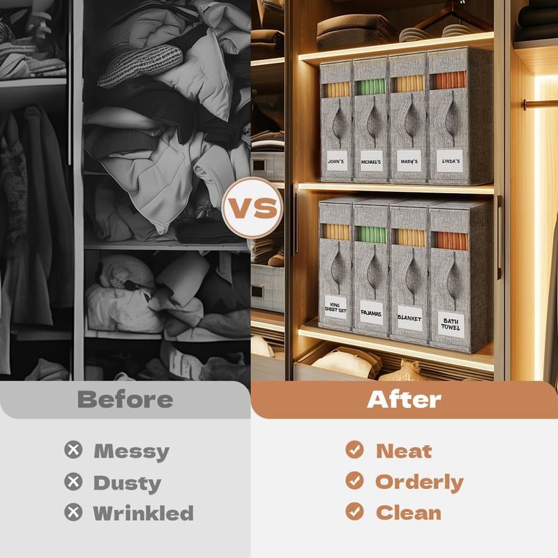 LinenLux - Durable Bed Sheet Storage Box