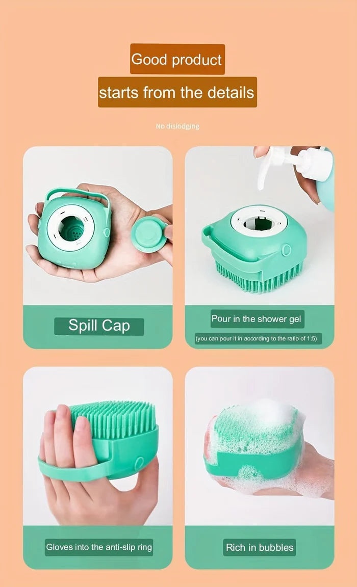 CleanPaw – Soft Silicone Pet Bath Brush