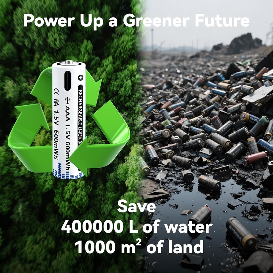 EcoCharge – Recyclable Rechargeable Batteries